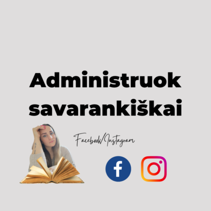 Administruok savarankiškai Facebook/Instagram/Canva