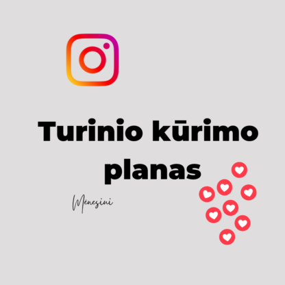 Turinio kūrimo planas/Instagram